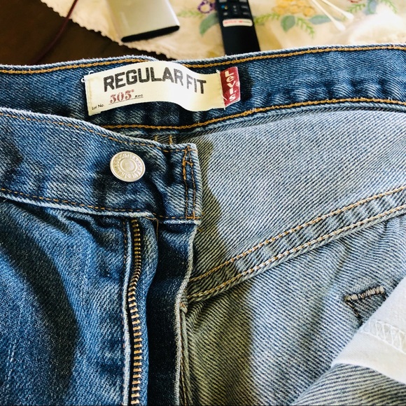 Levi's 505 High-Rise Regular Fit 100% Cotton Y2K Jeans. W36 x L32 - Picture 4 of 12